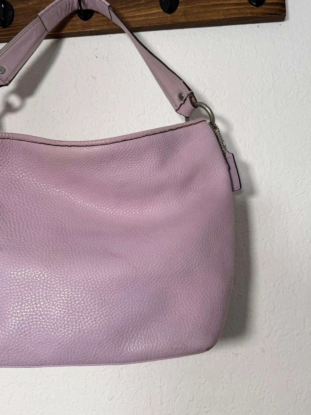 Vintage Coach Sarah Hobo Bag F13094 Leather Shoulder Purse Y2k Lavender